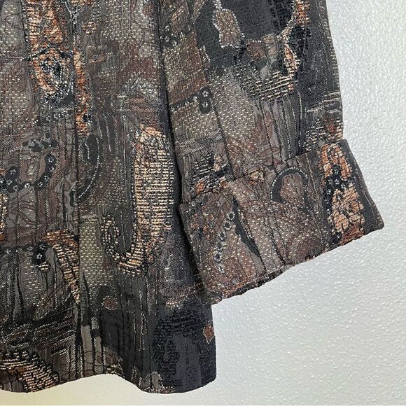 Chico’s Stunning Jewel Shireen Jacket 7/8 Sleeve Bejeweled Shimmery 1 Medium / 8 - Picture 5 of 10